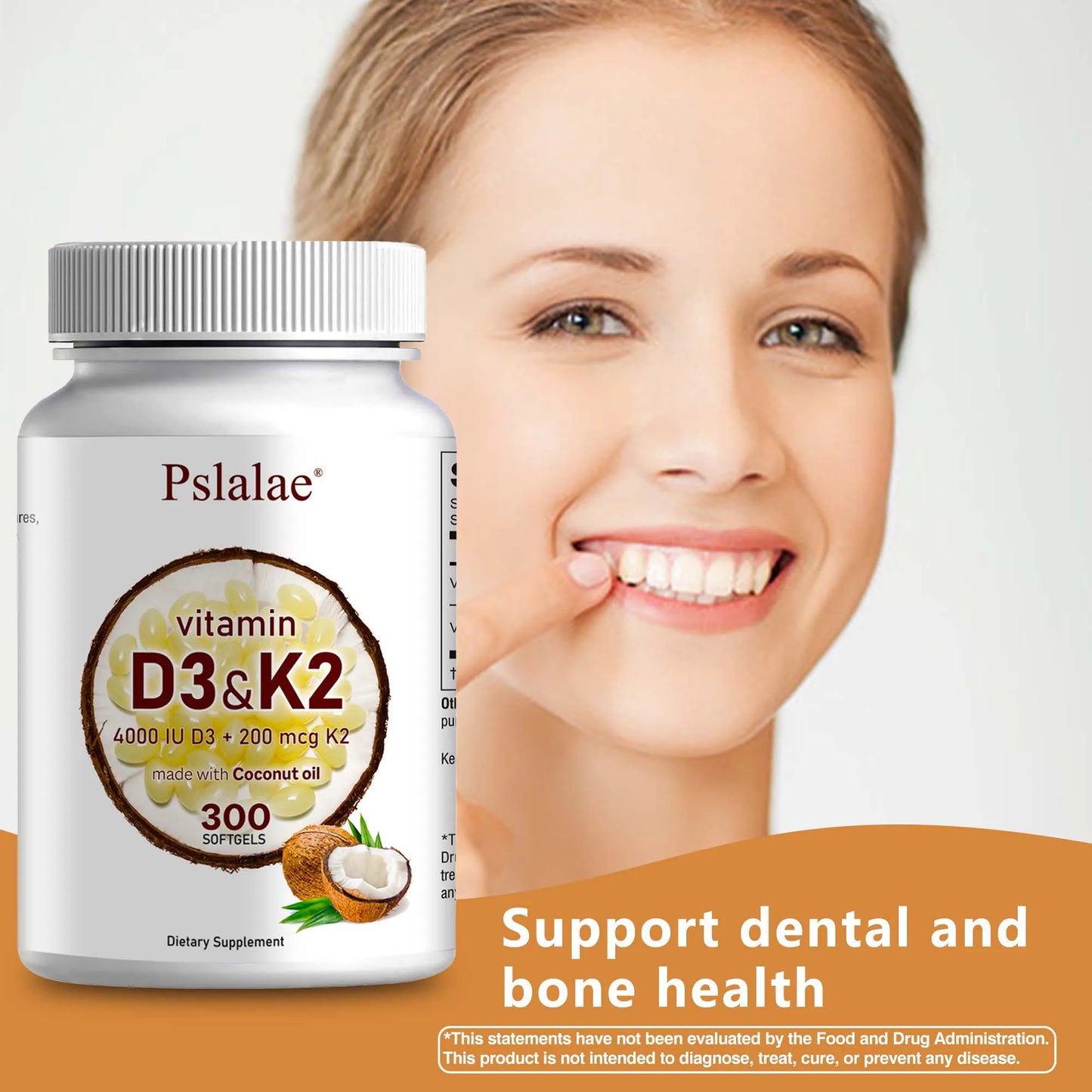 Vitamin D3 and K2 Softgels