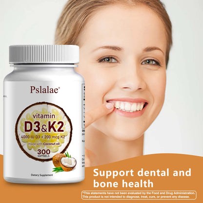 Vitamin D3 and K2 Softgels