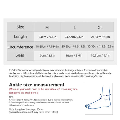 1 Pc Adjustable Compression Ankle Support Men & Women