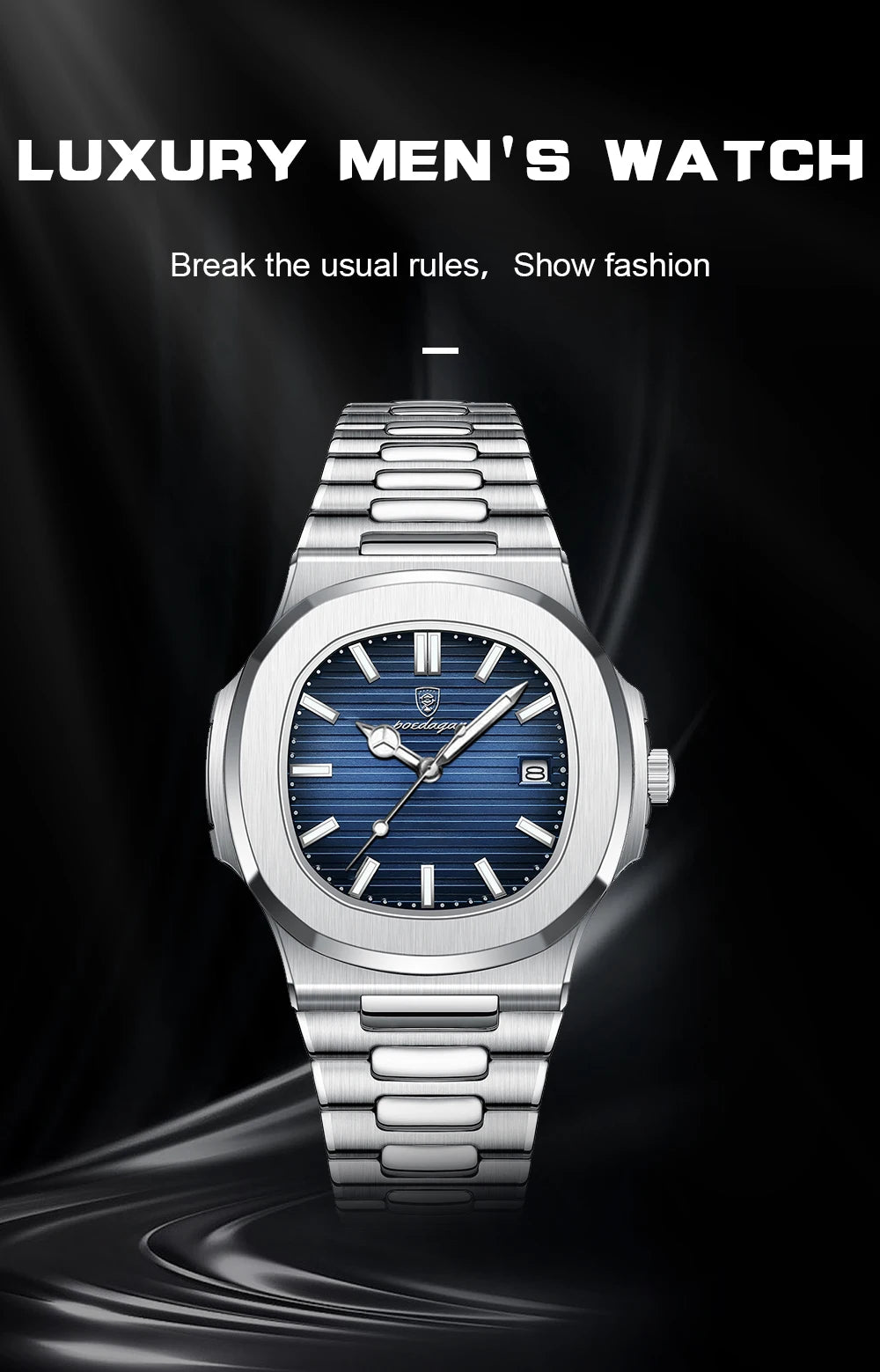 Man Watch Sports Waterproof